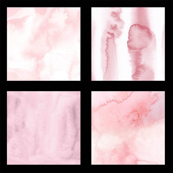 Blush Watercolor Textures Backgrounds Pink Peach Colors -  12 Hand painted Instant Download Digital Clipart