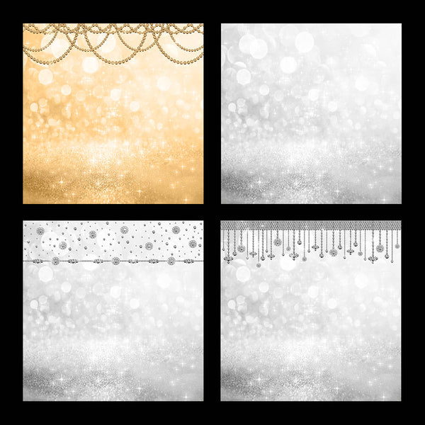 Bokeh Shimmer Sparkles Backgrounds with Diamonds 02 - 28 High Resolution Images - Instant Download Digital Clip art