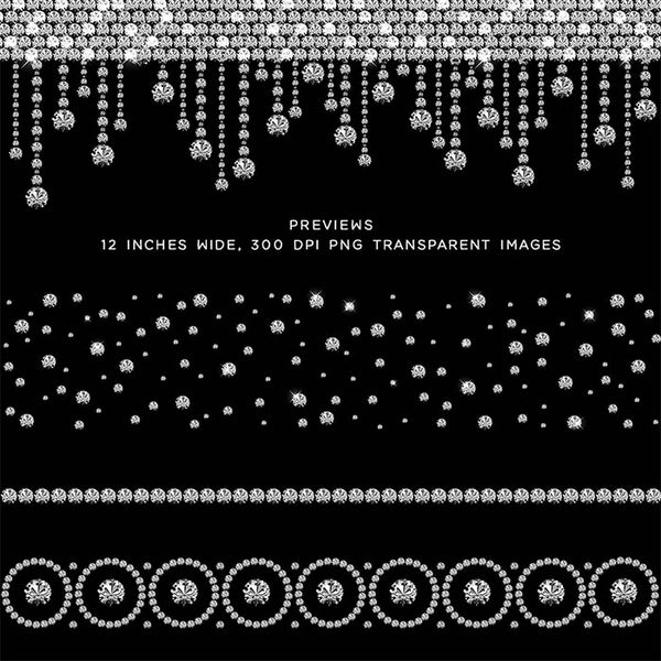 Diamonds Confetti & Borders Clip Art gemstone - 13 PNG Transparent Images High Resolution - Instant Download Digital Clipart