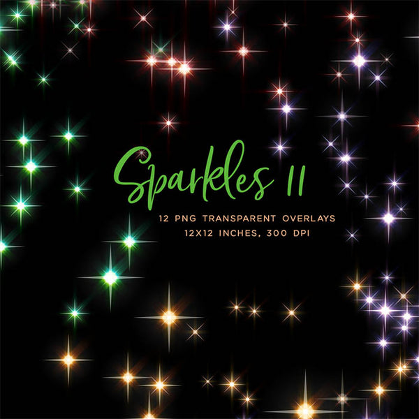 Sparkles Collection 11 sparkly sparkles 12 PNG Transparent Overlays High Resolution - Instant Download Digital Clip art