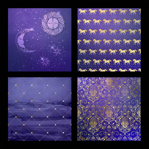 Spellbound 1 Unicorns Dragons Magic Astrology boho  - 10 High Resolution JPG Images - Instant Download Digital Clip art