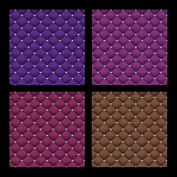 Tufted Fabric with Diamond Accents (Dark Colors) Digital Paper - Backgrounds Instant Download Digital Clip art