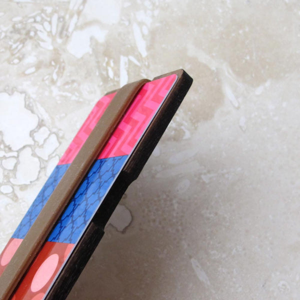 Walnut or Cherry Wood Wallet 1-Piece Credit Card and/or Business Card Holder, Minimalist wallet boyfriend husband gift