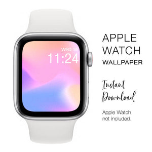 Apple Watch WALLPAPER - Abstract Colors Cotton Candy - Instant Download - Watch Background Apple Watch face design