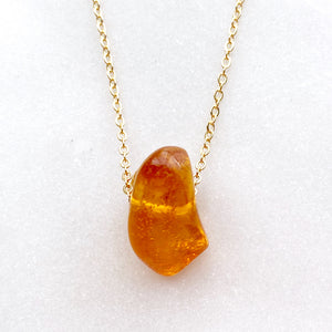 Genuine Natural Baltic Amber Necklace #54 - 16 Kt Gold plated chain necklace Handmade Jewelry - Great gift (Copy)