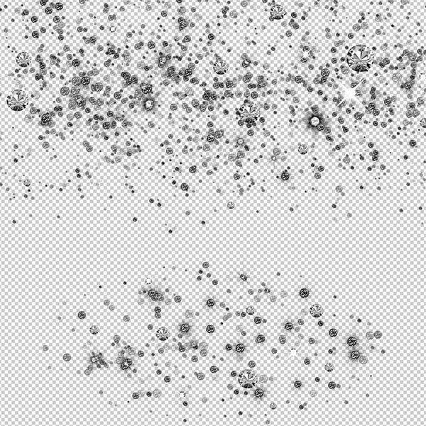 Dark Grey Round Glitter Dust & Diamonds 01 - sparkly 8 PNG Transparent Overlays High Resolution - Instant Download Digital Clip art