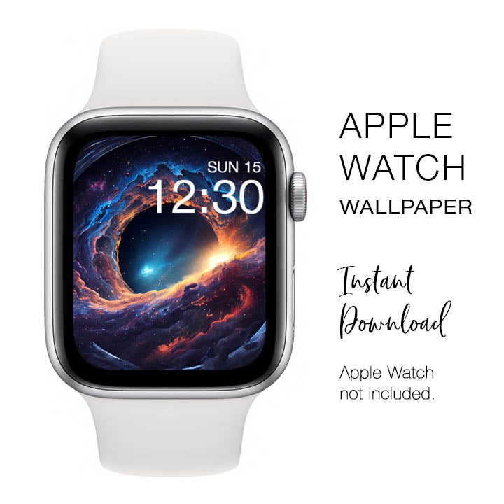 Apple Watch WALLPAPER - Deep Space Astronomy - Instant Download - Watch Background Apple Watch face design