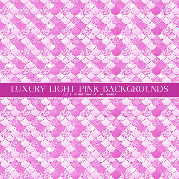 Luxury Light Pink Backgrounds Glitter Foil Texture Digital Paper - 10 Images High Resolution - Instant Download Digital Clip art