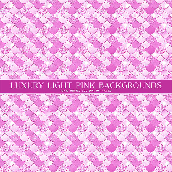 Luxury Light Pink Backgrounds Glitter Foil Texture Digital Paper - 10 Images High Resolution - Instant Download Digital Clip art