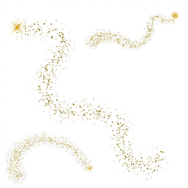 Round Glitter Magical Shapes Dust Gold 01 - 10 PNG Transparent Overlays High Resolution - Instant Download Digital Clip art