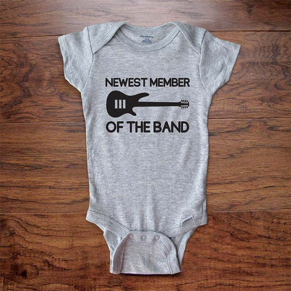 Newest Member of the Band Music Musician baby onesie bodysuit, baby shower gift, Infant, Toddler & Youth Soft Shirt