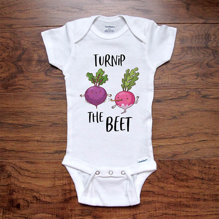 Turnip The Beet funny vegetable Turn Up the Beat baby onesie bodysuit Infant Toddler Shirt baby shower gift