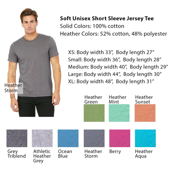 Daddy Rhino Rhinoceros Soft Unisex Men or Women Short Sleeve Jersey Tee Shirt