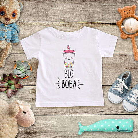 Big Boba cute Asian Drink Baby Onesie Bodysuit Infant & Toddler Soft Fine Jersey Shirt - Baby Shower Gift