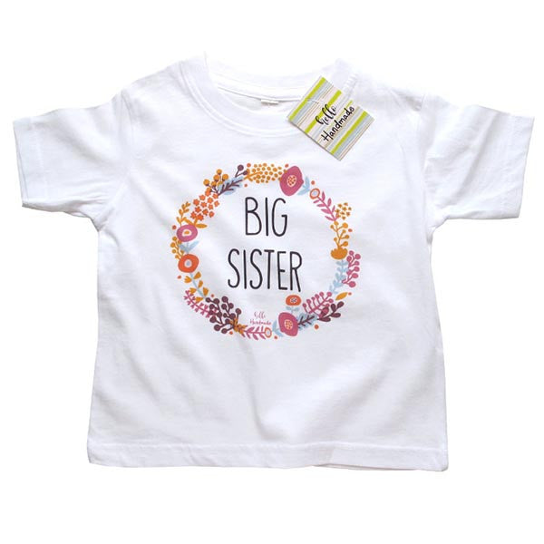 Big Sister Boho Flower border design - Onesie Infant & Toddler Soft Fine Jersey Shirt