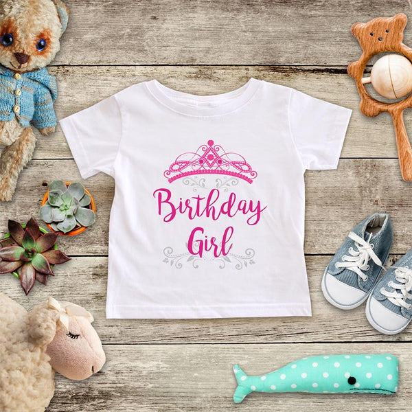 Birthday Girl Princess Crown - baby onesie Infant & Toddler Soft Shirt