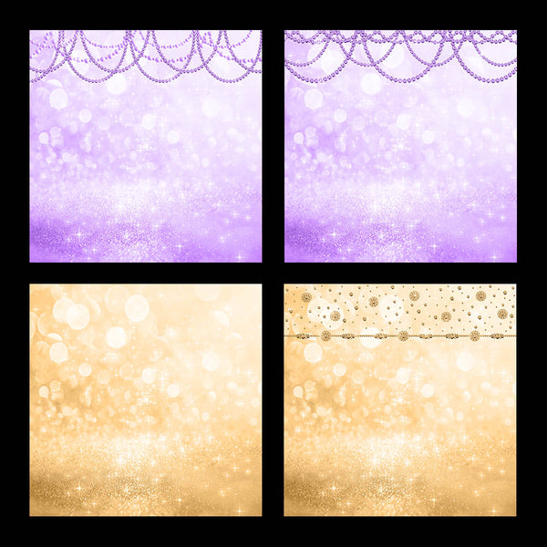 Bokeh Shimmer Sparkles Backgrounds with Diamonds 02 - 28 High Resolution Images - Instant Download Digital Clip art