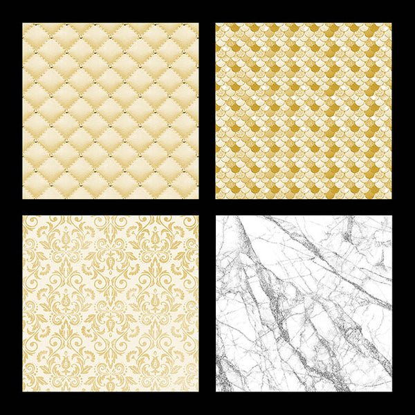Color Theme Backgrounds GOLD - Bokeh Floral Pattern Mermaid Glitter Drips Diamonds - Instant Download Digital Clip art for Invitations Cards Party design Backdrop Scrapbooking Kids Crafts
