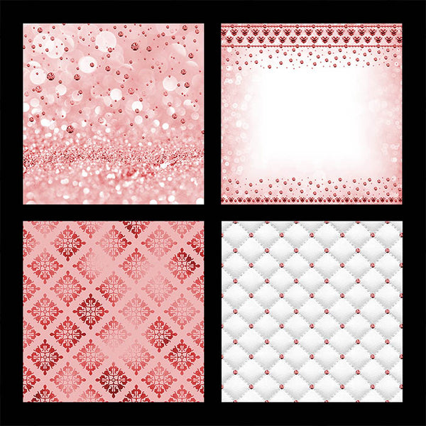 Color Theme Backgrounds ROSE GOLD - Bokeh Floral Pattern Mermaid Glitter Drips Diamonds - Instant Download Digital Clip art for Invitations Cards Party design Backdrop Scrapbooking Kids Crafts