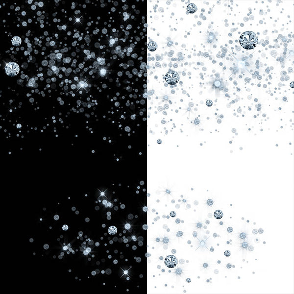 Dusty Blue Round Glitter Dust & Diamonds 01 - sparkly 8 PNG Transparent Overlays High Resolution - Instant Download Digital Clip art