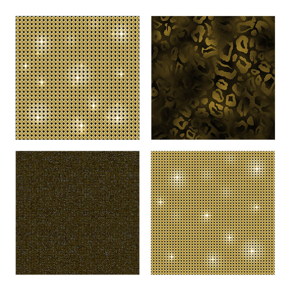 Glam Diamonds 01 Gold Glitter Texture Digital Paper Animal Prints - 10 Images High Resolution - Instant Download Digital Clip art