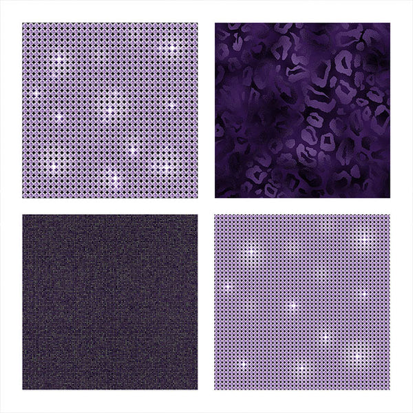 Glam Diamonds 01 Purple Glitter Texture Digital Paper Animal Prints - 10 Images High Resolution - Instant Download Digital Clip art