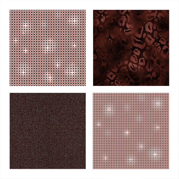 Glam Diamonds 01 Rose Gold Glitter Texture Digital Paper Animal Prints - 10 Images High Resolution - Instant Download Digital Clip art