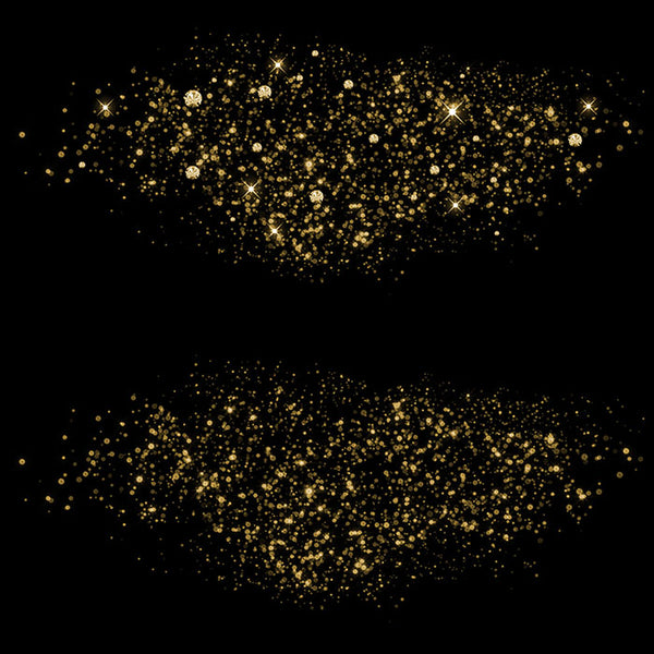 Gold Round Glitter Dust & Diamonds 01 - sparkly 8 PNG Transparent Overlays High Resolution - Instant Download Digital Clip art