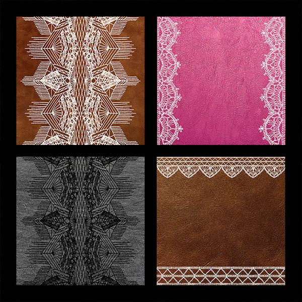 Leather & Lace Backgrounds Texture Digital Paper - 8 High Resolution Images - Instant Download Digital Clip art