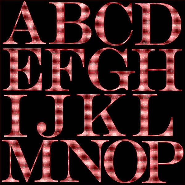 Letters Alphabet Diamonds Capital Letters 01 Red - These are Clip Art NOT Font - 26 PNG Transparent Images - Instant Download Digital Clip art
