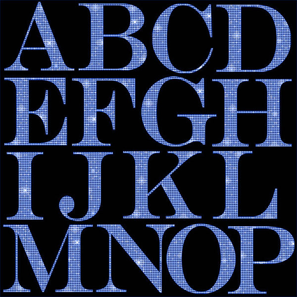Letters Alphabet Diamonds Capital Letters 01 Rose Blue - These are Clip Art NOT Font - 26 PNG Transparent Images - Instant Download Digital Clip art