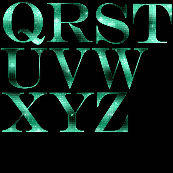 Letters Alphabet Diamonds Capital Letters 01 Seafoam Green - These are Clip Art NOT Font - 26 PNG Transparent Images - Instant Download Digital Clip art