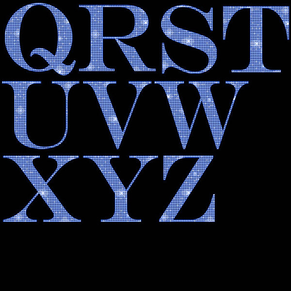 Letters Alphabet Diamonds Capital Letters 01 Rose Blue - These are Clip Art NOT Font - 26 PNG Transparent Images - Instant Download Digital Clip art