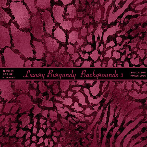 Luxury Burgundy Backgrounds Vol2 Glitter Foil Texture Digital Paper - 14 High Resolution Images - Instant Download Digital Clip art