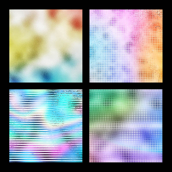 Luxury Iridescent Backgrounds 3 Foil Metallic Backgrounds - 14 High Resolution Images - Instant Download Digital Clip art