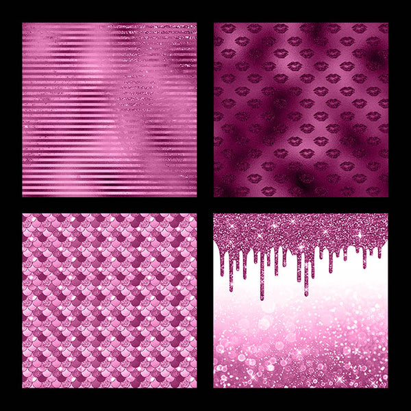 Luxury Pink 02 Glitter Backgrounds - 14 High Resolution Images - Instant Download Digital Clip art