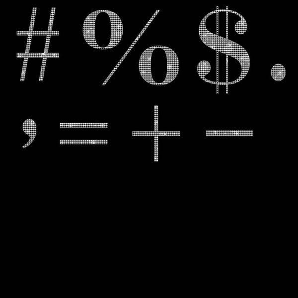 Numbers Symbols Diamonds Capital 01 - These are Clip Art NOT Font - 23 PNG Transparent Images - Instant Download Digital Clip art