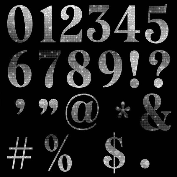 Numbers and Symbols Diamonds 03b - These are Clip Art NOT Font - 21 PNG Transparent Images - Instant Download Digital Clip art