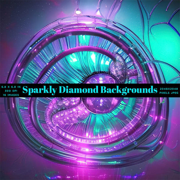 Sparkly Diamond Backgrounds 01 - 16 High Resolution Images - Instant Download Digital Clip art