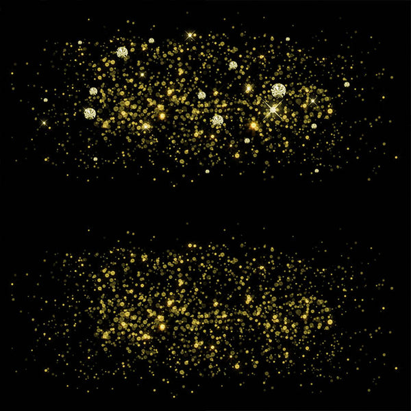 Yellow Gold Round Glitter Dust & Diamonds 01 - sparkly 8 PNG Transparent Overlays High Resolution - Instant Download Digital Clip art