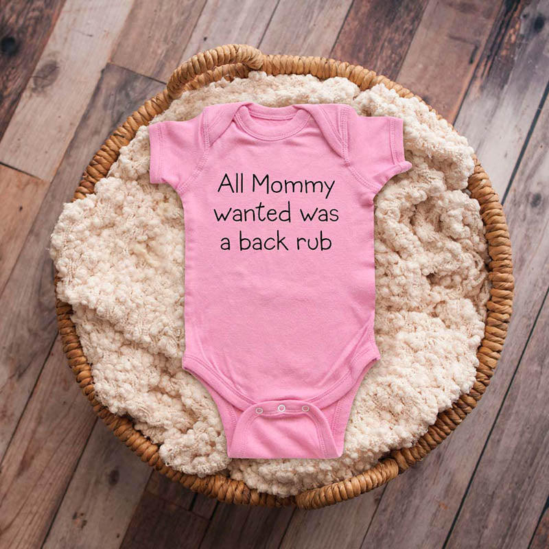 All mommy wanted was a back rub - cute funny baby onesie shirt Infant, Toddler & Youth Shirt