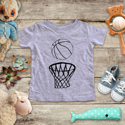 Basketball sports activity fun baby onesie Infant, Toddler & Youth Soft Shirt