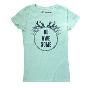 Be Awesome - Kids Youth Girls Tee Shirt