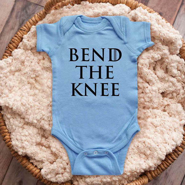 Bend The Knee GOT Game of Thrones funny parody baby onesie shirt Infant, Toddler & Youth Shirt