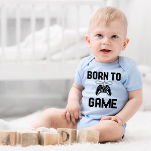 Born To Game - Retro Video game design Baby Onesie Bodysuit, Toddler & Youth Soft Shirt