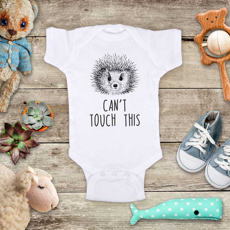 Can't touch this Hedgehog funny baby onesie Infant, Toddler & Youth Soft Shirt
