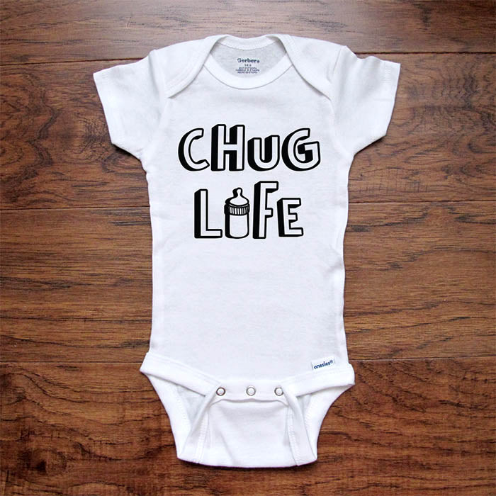 chug life cute funny kids baby onesie shirt Infant, Toddler Soft Shirt