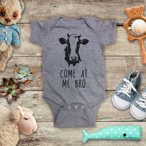 Come At Me Bro Cow funny and cute kids baby onesie shirt - Infant & Toddler Youth Soft Fine Jersey Shirt