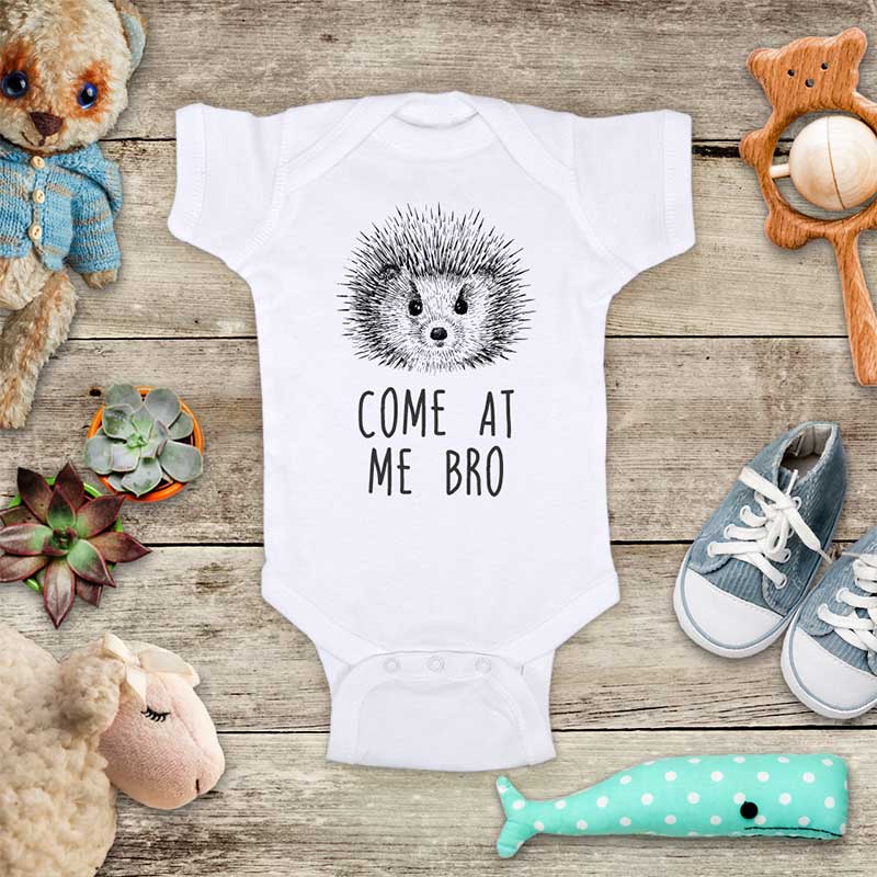 Come At Me Bro Hedgehog funny and cute kids baby onesie shirt - Infant & Toddler Youth Soft Fine Jersey Shirt