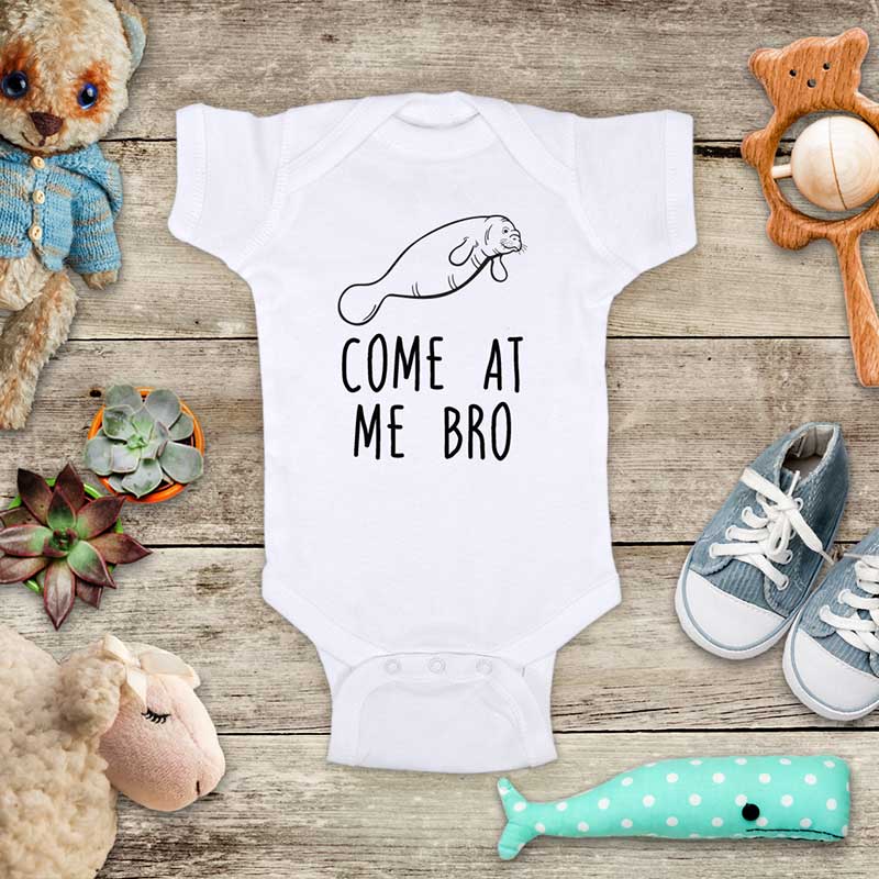 Come At Me Bro Manatee funny and cute kids baby onesie shirt - Infant & Toddler Youth Soft Fine Jersey Shirt